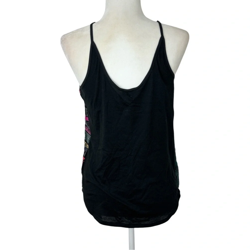 NWOT Express Tops party club festival Multicolored Sequined Cami lined Size S